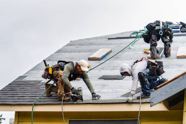 Professional Metal Roofing technician working in Roggen, CO
